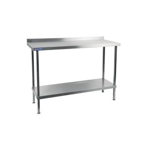 Holmes Stainless Steel Wall Table with Upstand 600mm - DR034  - 1