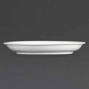 Olympia Whiteware Cappuccino Saucers 160mm (Pack of 12) - CB463  - 2