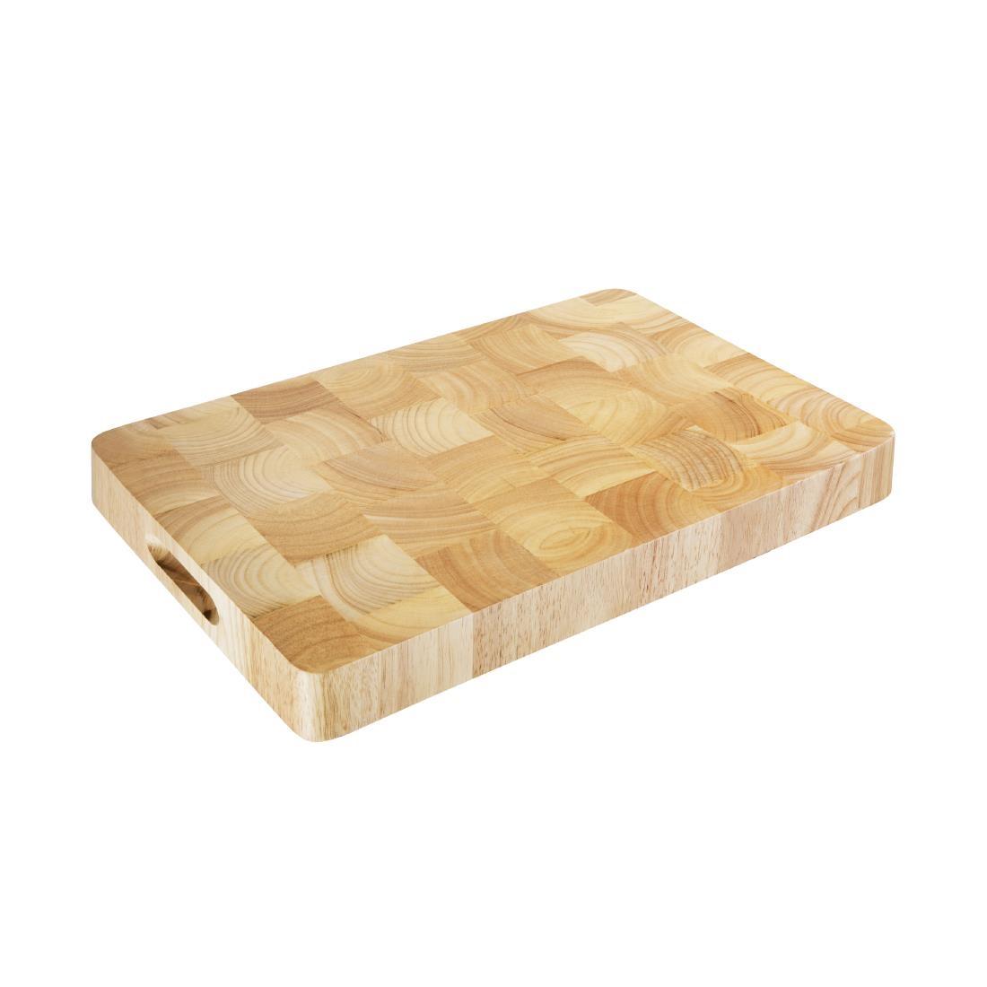 Vogue Rectangular Wooden Chopping Board Medium - C459  - 1