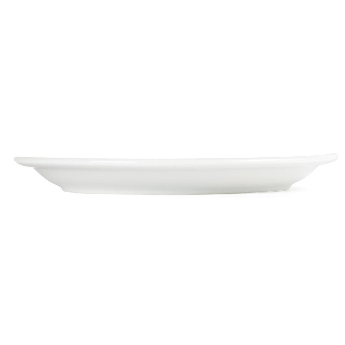 Olympia Whiteware Narrow Rimmed Plates 230mm (Pack of 12) - CB489  - 3