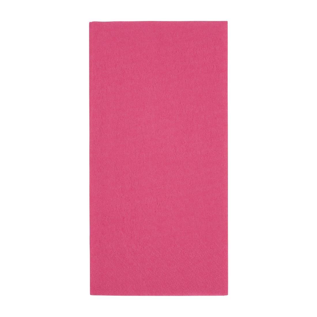 Fiesta Recyclable Premium Tablin Dinner Napkin Pink 40x40cm Airlaid 1/8 Fold (Pack of 500) - FE273  - 1