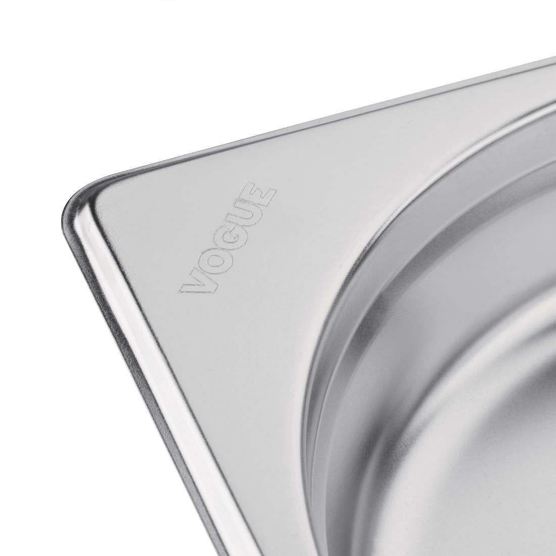 Vogue Stainless Steel Gastronorm 2/3 Pan 20mm - GM314  - 6