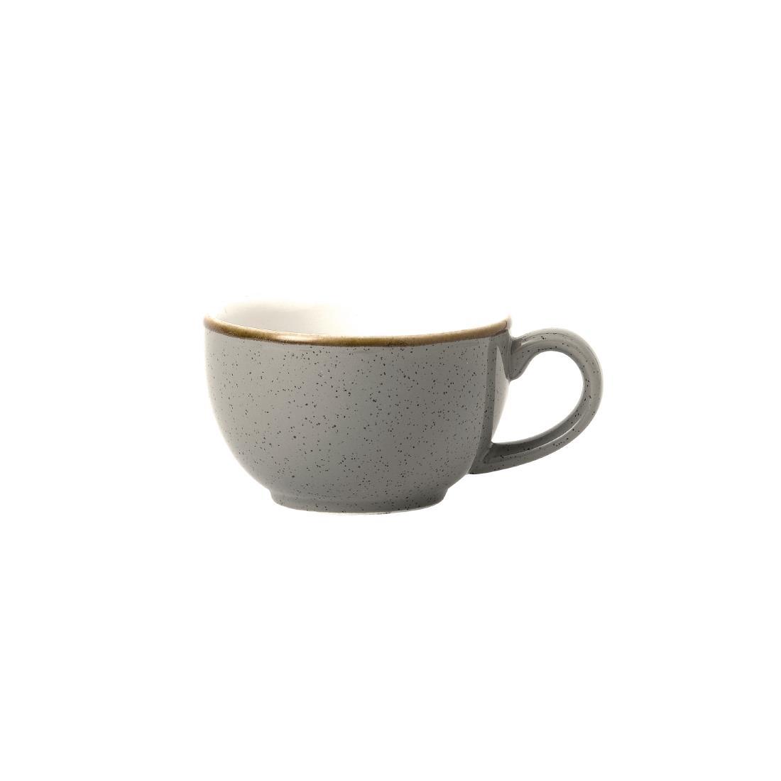 Churchill Stonecast Grey Cappuccino Cup 170ml (Pack of 12) - FR036  - 1