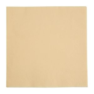 Fiesta Recyclable Dinner Napkin Cream 40x40cm 3ply 1/4 Fold (Pack of 1000) - FE252  - 1