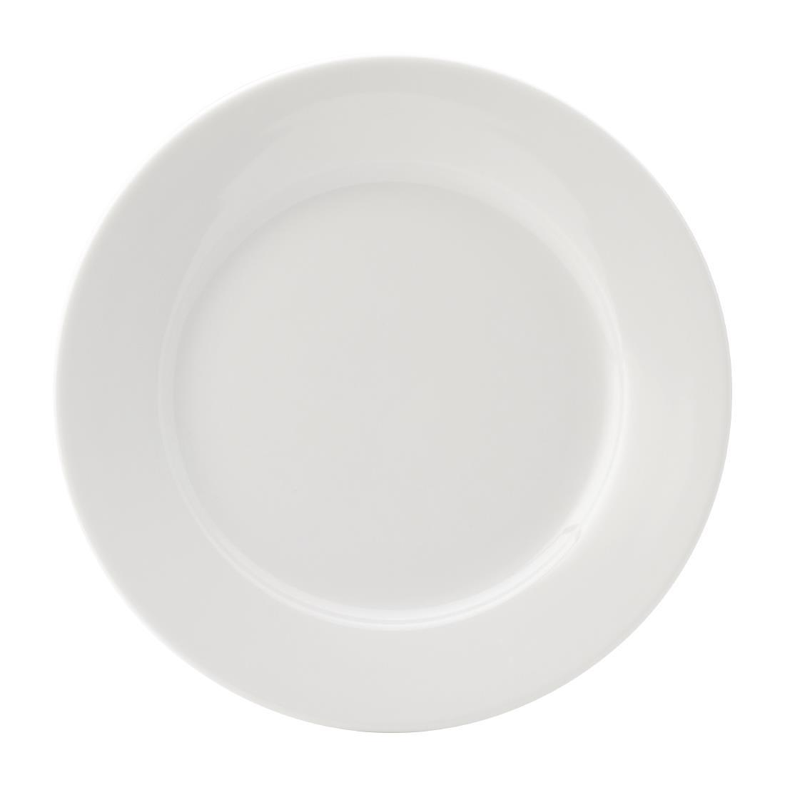 Utopia Titan Winged Plates White 210mm (Pack of 24) - DY342  - 1