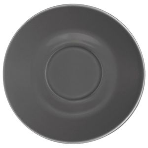 Olympia Cafe Saucers Charcoal 158mm (Pack of 12) - GL049  - 1