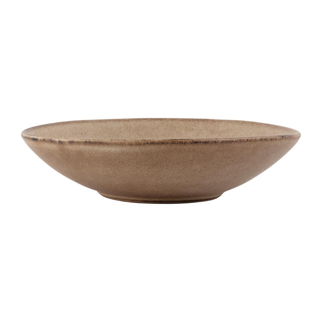 Olympia Build-a-Bowl Earth Flat Bowls 250mm (Pack of 4) - FC735  - 3