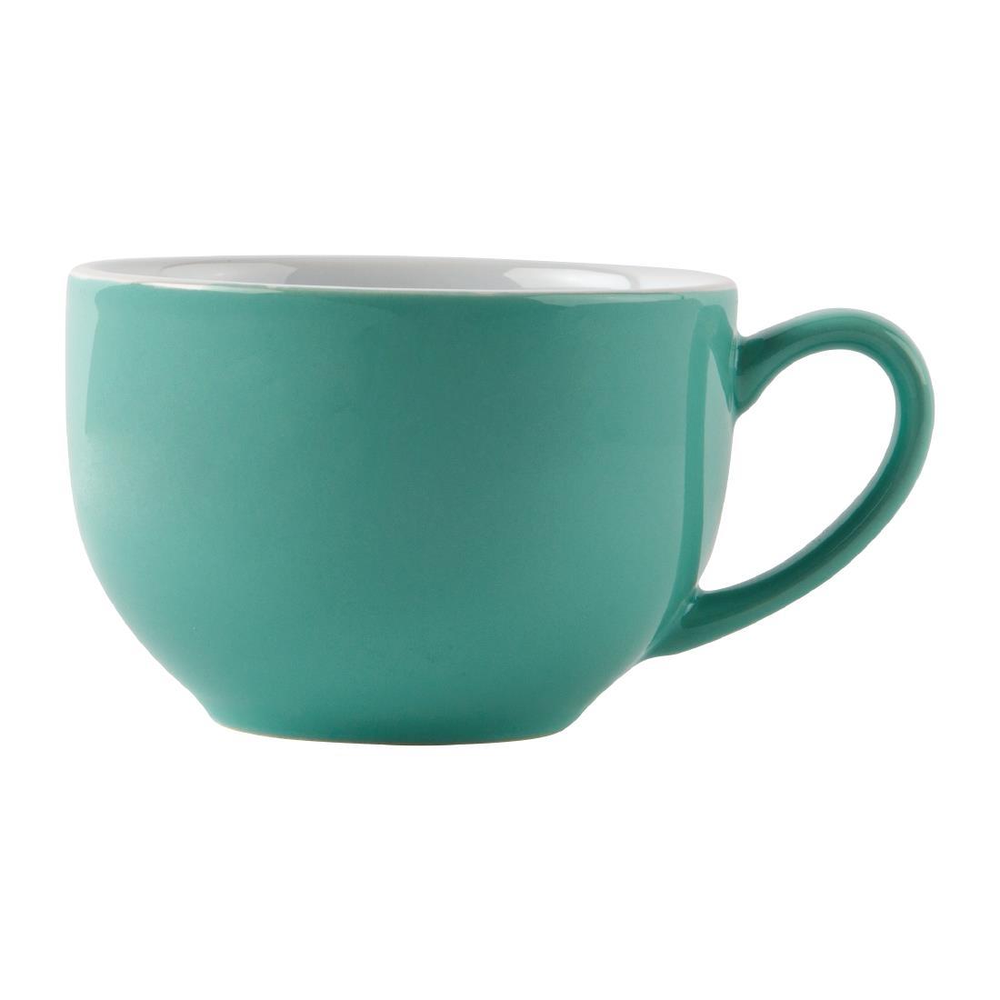 Olympia Cafe Cappuccino Cups Aqua 340ml (Pack of 12) - GL461  - 4
