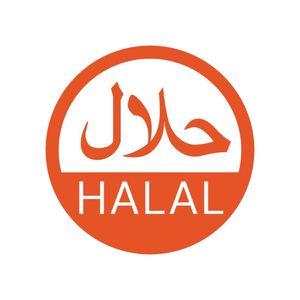 Vogue Removable Halal Food Packaging Labels (Pack of 1000) - FD438  - 1