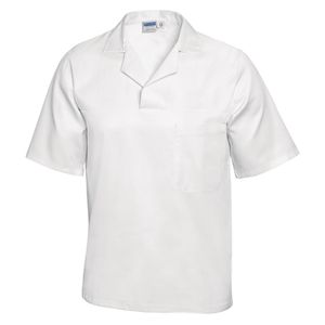 Unisex Bakers Shirt White S - A102-S  - 1