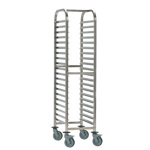 Matfer Bourgeat Full Gastronorm Racking Trolley 15 Shelves - P072  - 1