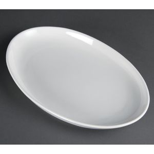 Olympia French Deep Oval Plates 365mm (Pack of 2) - CC891  - 1