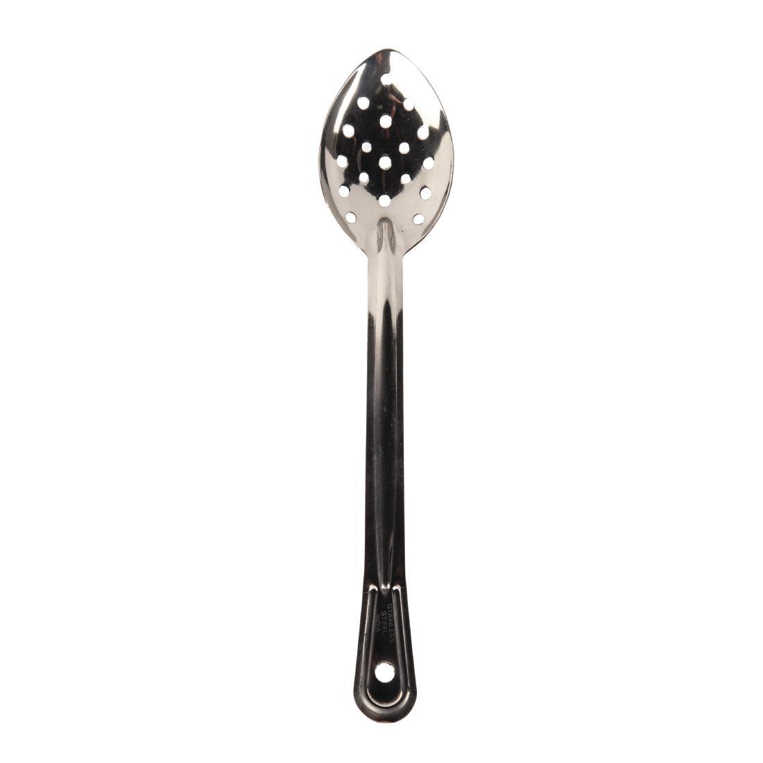Vogue Stainless Steel Perforated Serving Spoon - J640  - 2