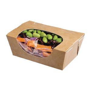 Colpac Zest Compostable Kraft Small Salad Boxes 500ml / 17oz (Pack of 500) - FP581  - 1