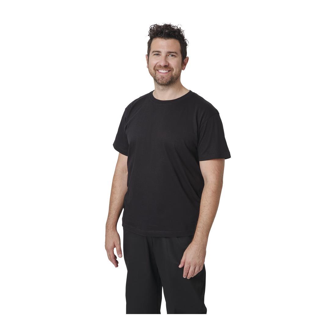 Unisex Chef T-Shirt Black M - A295-M  - 1