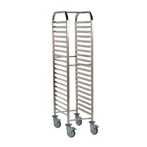 Matfer Bourgeat Full Gastronorm Racking Trolley 20 Shelves - P473  - 1