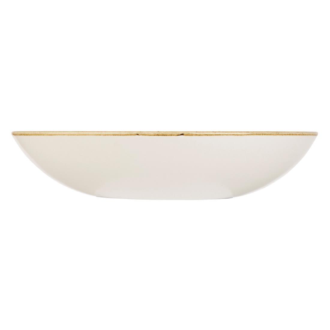 Churchill Stonecast Round Coupe Bowl Barley White 220mm (Pack of 12) - DK522  - 2
