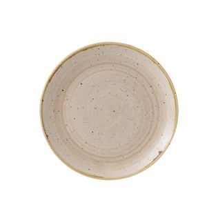 Churchill Stonecast Coupe Plate Nutmeg Cream 217mm (Pack of 12) - GR936  - 1