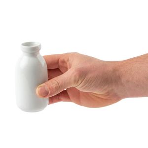Olympia White Mini Milk Bottle 145ml (Pack of 12) - GM368  - 1