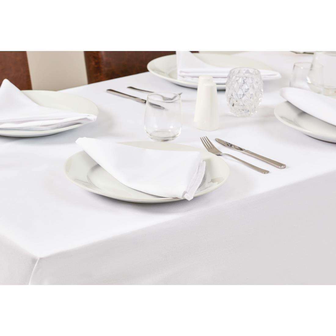Mitre Essentials Occasions Round Tablecloth White 2800mm - GW442  - 4