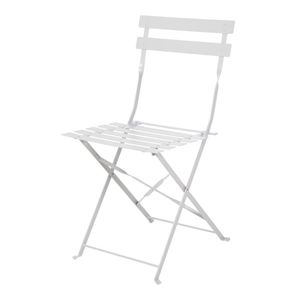 Bolero Steel Pavement StyleFolding Chairs Grey (Pack of 2) - GH551  - 1