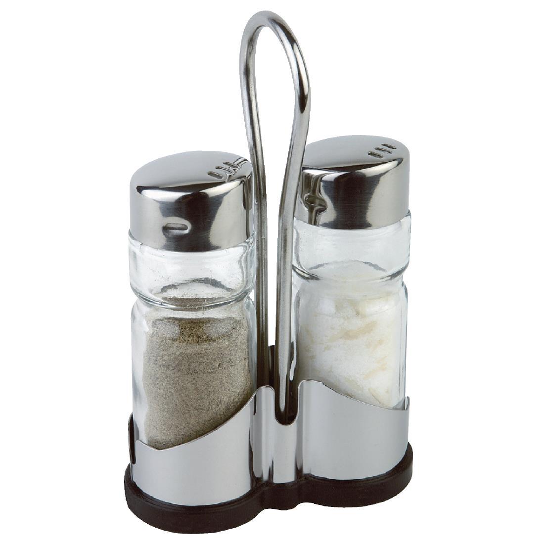 Salt and Pepper Cruet Set and Stand - CF295  - 1