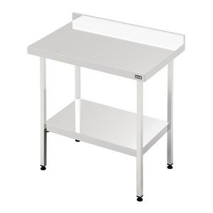 Lincat 600 Series Stainless Steel Wall Table with Undershelf 900mm - 1