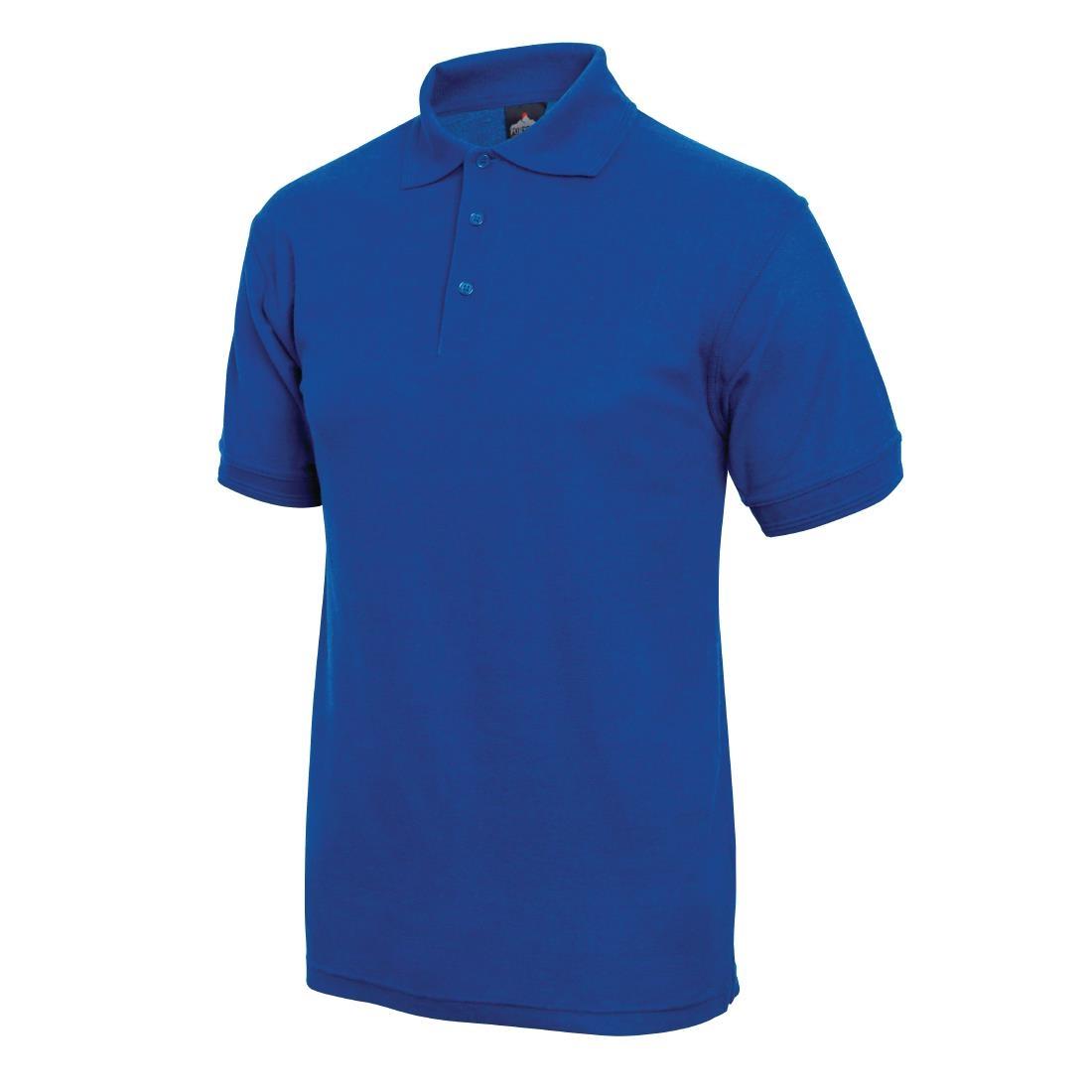 Unisex Polo Shirt Royal Blue M - A763-M  - 2