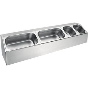 Vogue Stainless Steel Gastronorm Pan Rack Long - CP542  - 1