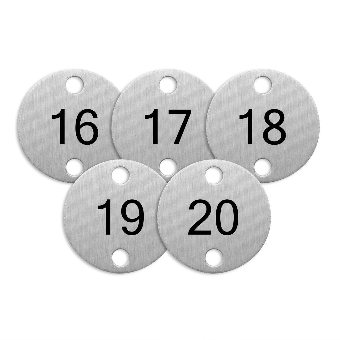 Bolero Table Numbers Silver (16-20) - DY773  - 3
