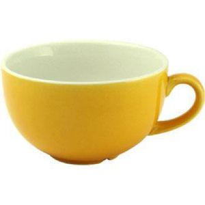 Churchill New Horizons Colour Glaze Cappuccino Cups Yellow 199ml - M798  - 1