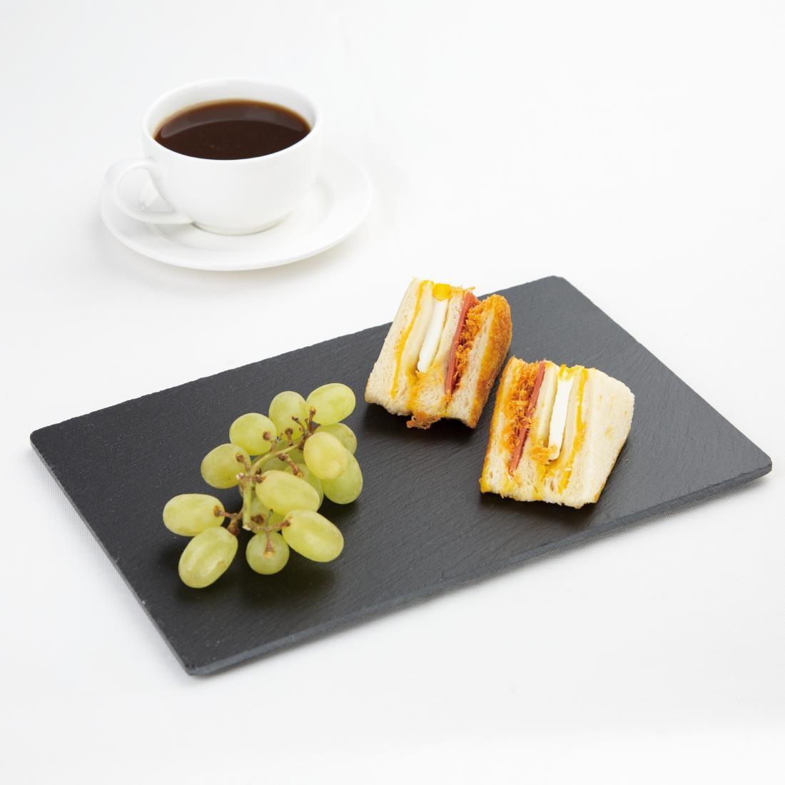 Olympia Smooth Edged Slate Platters 280 x 180mm (Pack of 2) - CM063  - 5