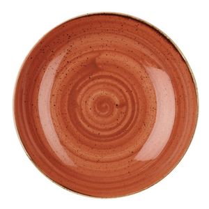 Churchill Stonecast Round Coupe Bowl Spiced Orange 315mm (Pack of 6) - DK539  - 1