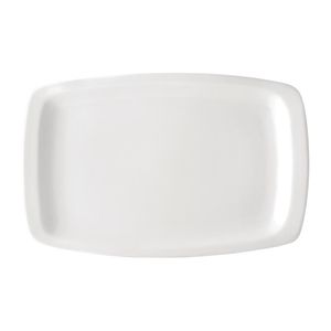 Utopia Titan Rectangular Plates White 230mm x 360mm (Pack of 12) - CW333  - 1