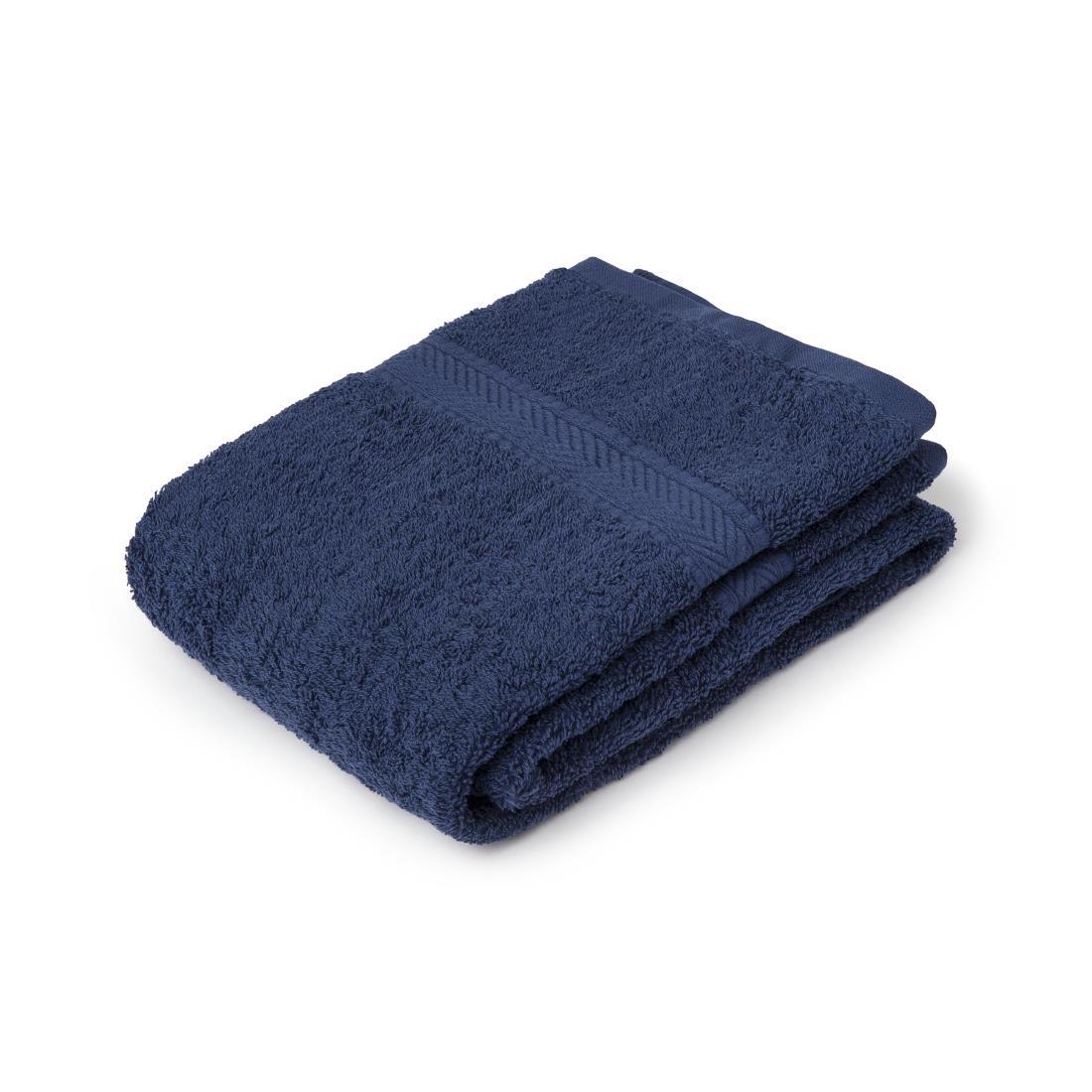 Mitre Essentials Nova Hand Towel Navy - GW374  - 1