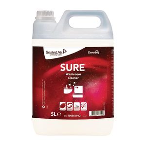 SURE Washroom Cleaner Concentrate 5Ltr (2 Pack) - FA253  - 1