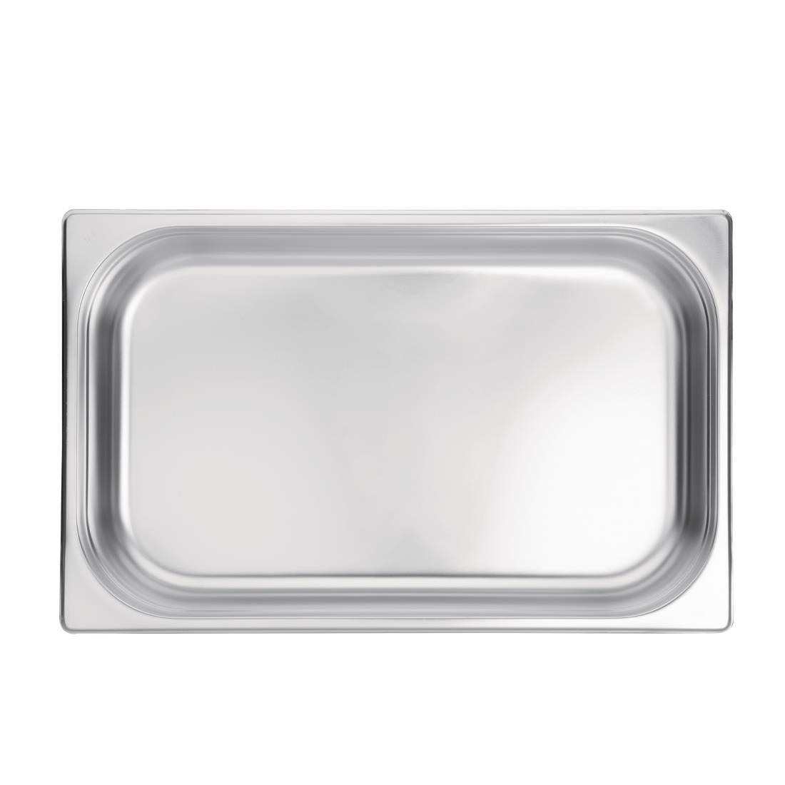 Vogue Stainless Steel 1/1 Gastronorm Pan 100mm - K923  - 7