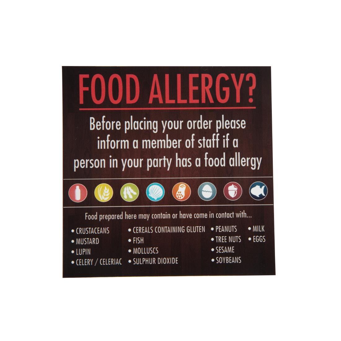 Food Allergen Window and Wall Stickers (Pack of 8) - GM818  - 6