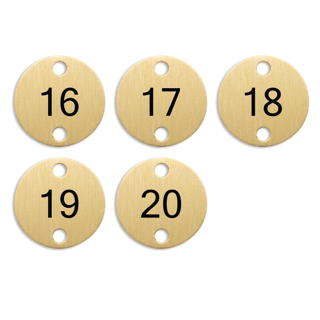 Bolero Table Numbers Bronze (16-20) - DY777  - 2