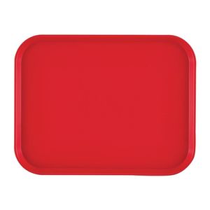 Cambro Polypropylene Fast Food Tray Red 410mm - DM800  - 1