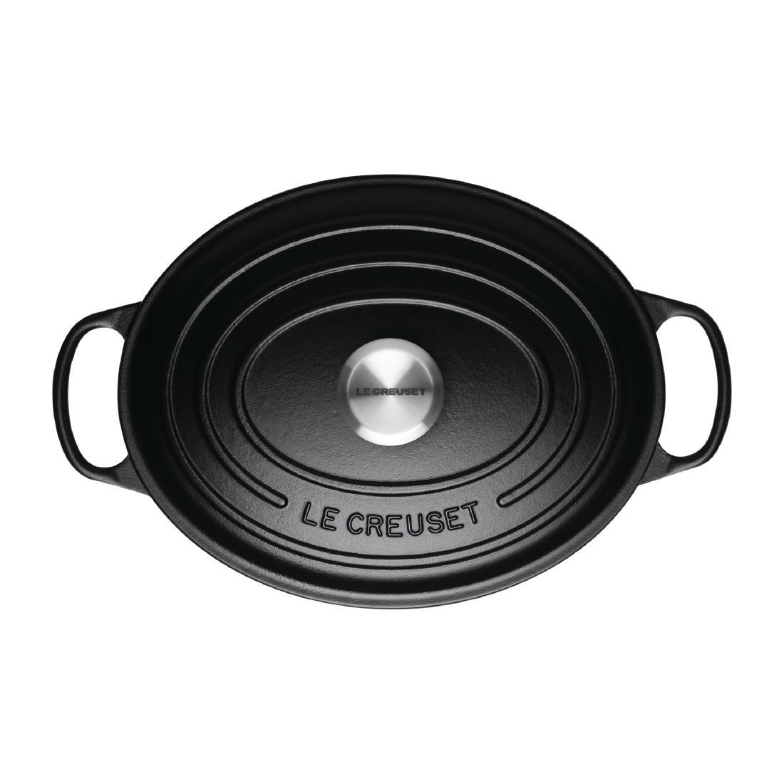 Le Creuset Cast Iron Oval Casserole 29cm 4.7L Satin Black - DR467  - 2