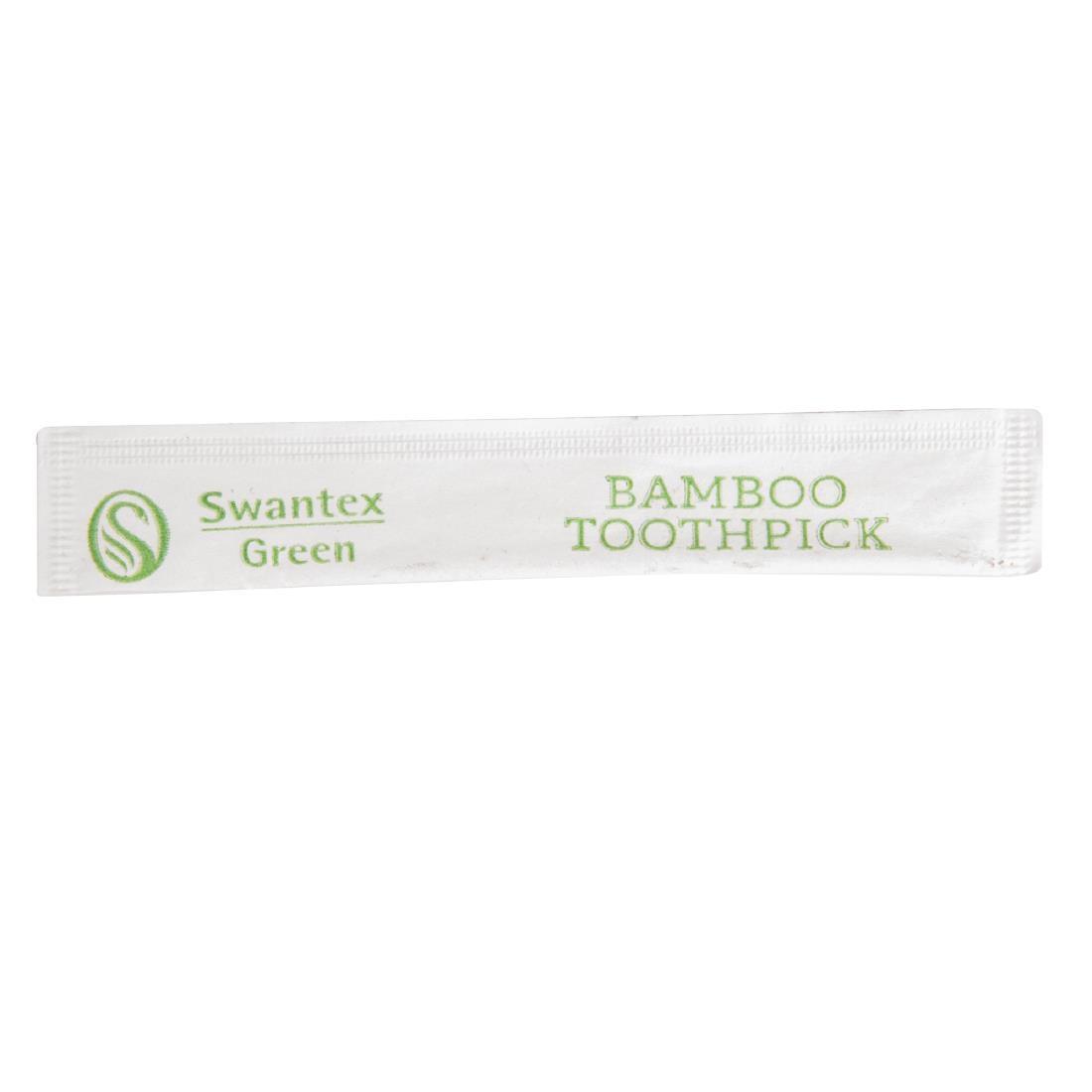 Individually Wrapped Biodegradable Bamboo Toothpicks (Pack of 1000) - DA015  - 3