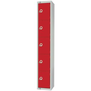 Elite Five Door Electronic Combination Locker Red - CG618-EL  - 1