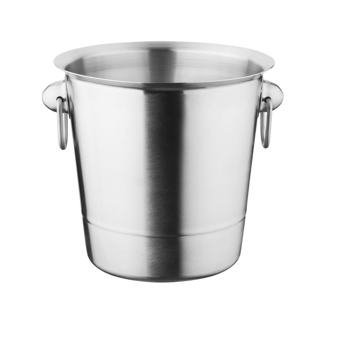 Olympia Brushed Stainless Steel Wine and Champagne Bucket - K406  - 1