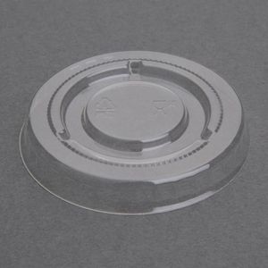 Fiesta Recyclable PET Bagasse Cup Lids Clear (Pack of 1000) - FP426  - 1