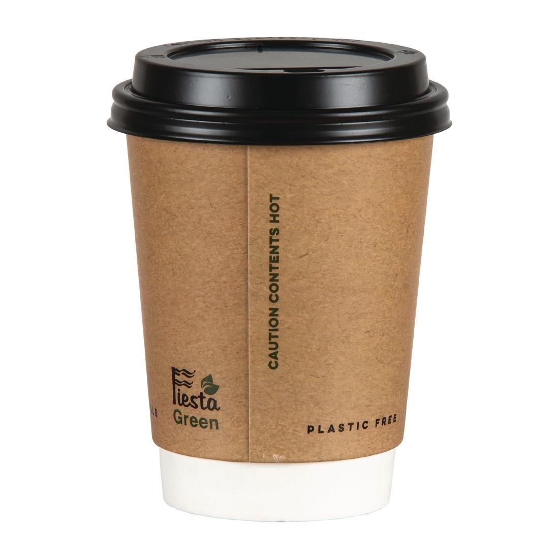 Fiesta Green Plastic-Free Compostable Hot Cups Double Wall 225ml / 8oz x 500 - FB951  - 6