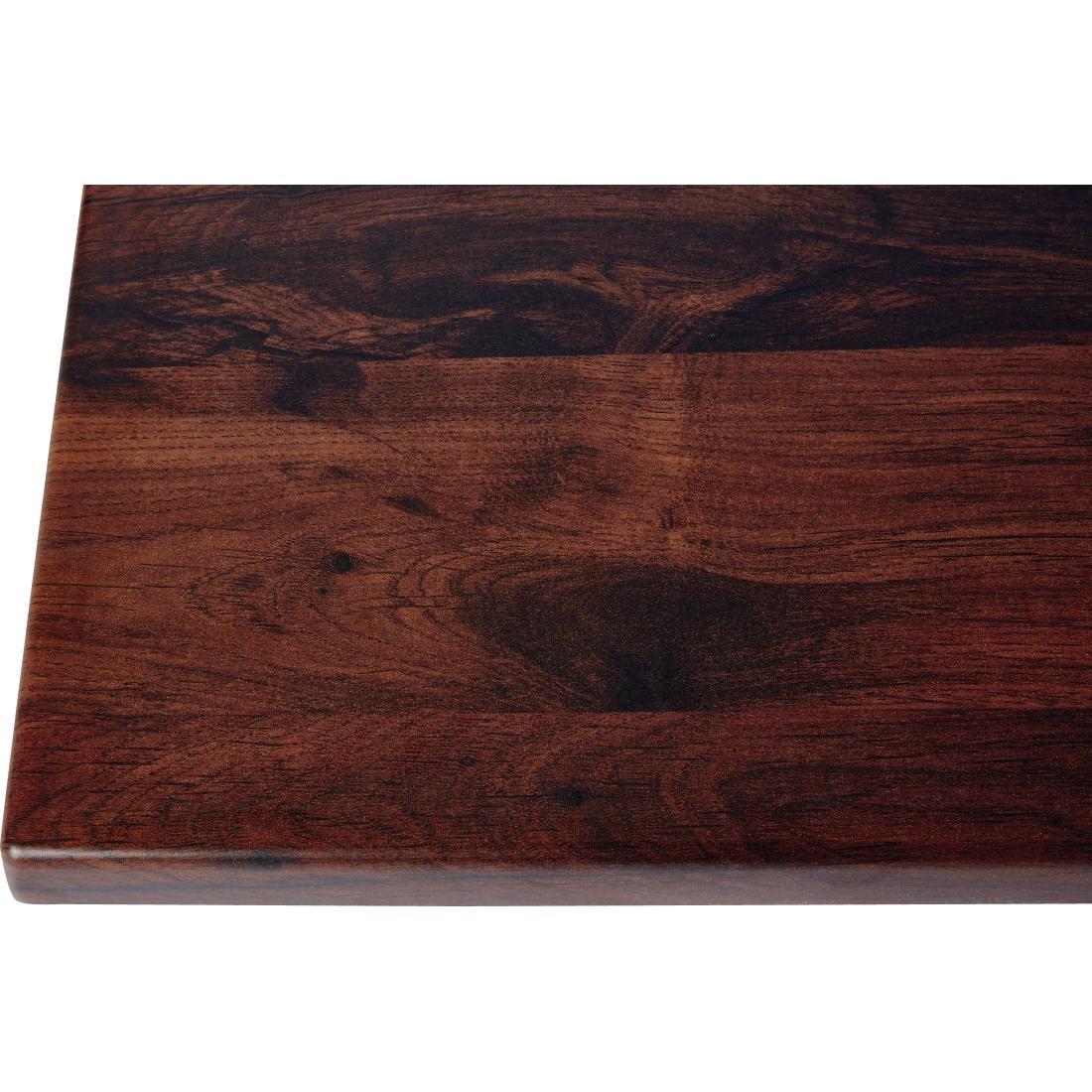 Werzalit Rectangular Table Top Antique Oak 1100mm - GR387  - 3