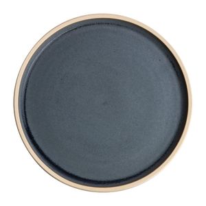 Olympia Canvas Flat Round Plate Blue Granite 180mm (Pack of 6) - FA300  - 1