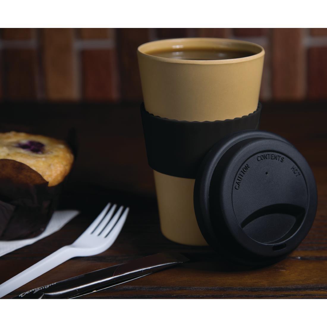 Olympia Bamboo Reusable Coffee Cup 450ml / 16oz - CT527  - 4