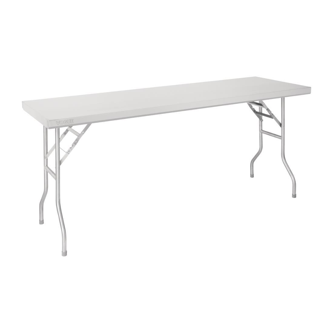 Vogue St/St Folding Work Table 1830x760x780 - DR195  - 3